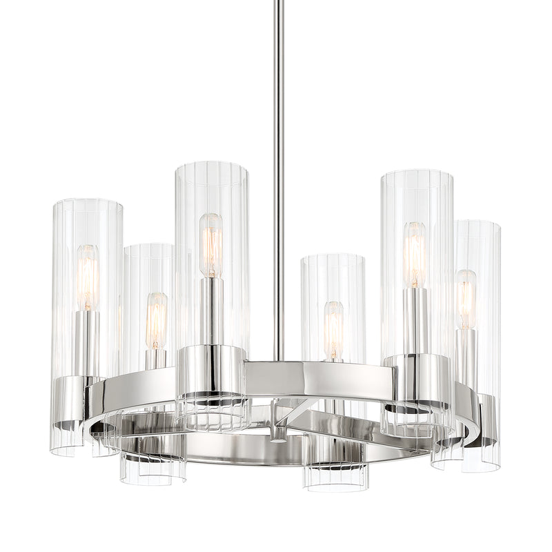 Minka Lavery Vernon Place 6 Light Chandelier-Chrome - ALCOVE LIGHTING