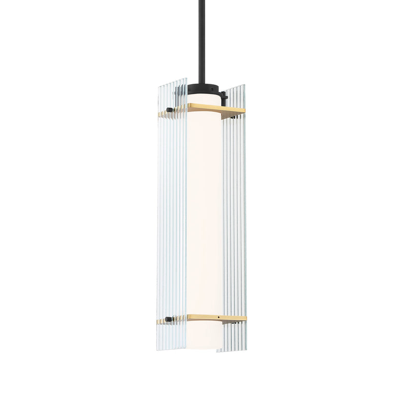 George Kovacs P1519-707-L Midnight Gold LED Light Pendant -Sand Coal and Honey Gold