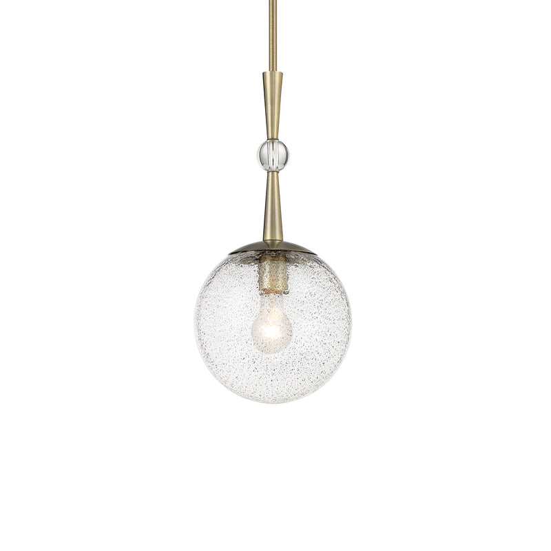 Minka Lavery Populuxe 9" 1 Light Mini Pendant-Oxidized Aged Brass