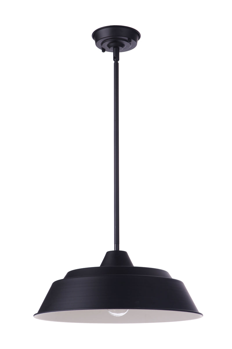 Craftmade ZA5521-MN Landmark 1 Light 15" Outdoor Pendant -Midnight