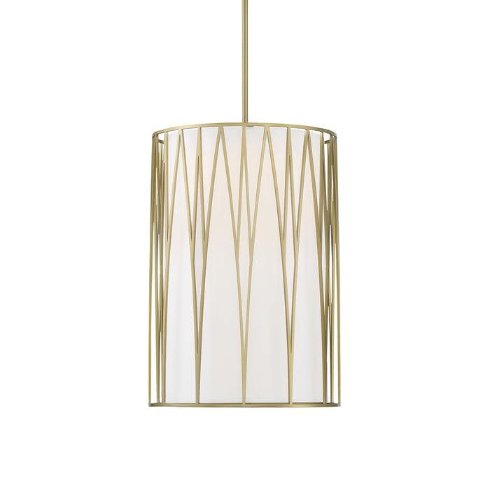 Minka Lavery Regal Terrace 14.25" LED Pendant-Soft Brass