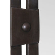 Rovek Distressed Gunmetal Mirror | Modern Rectangle Iron Frame Bathroom Vanity Mirror Mounted Vertical or Horizontal (24 in. W x 36 in. H x 1 in. D)