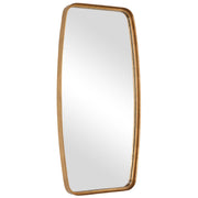 Nexa Gold Leaf Mirror | Modern Rectangle Metal Frame Bathroom Vanity Mirror with Rounded Corners Mounted Vertical or Horizontal (20 in. W x 40 in. H x 2 in. D)