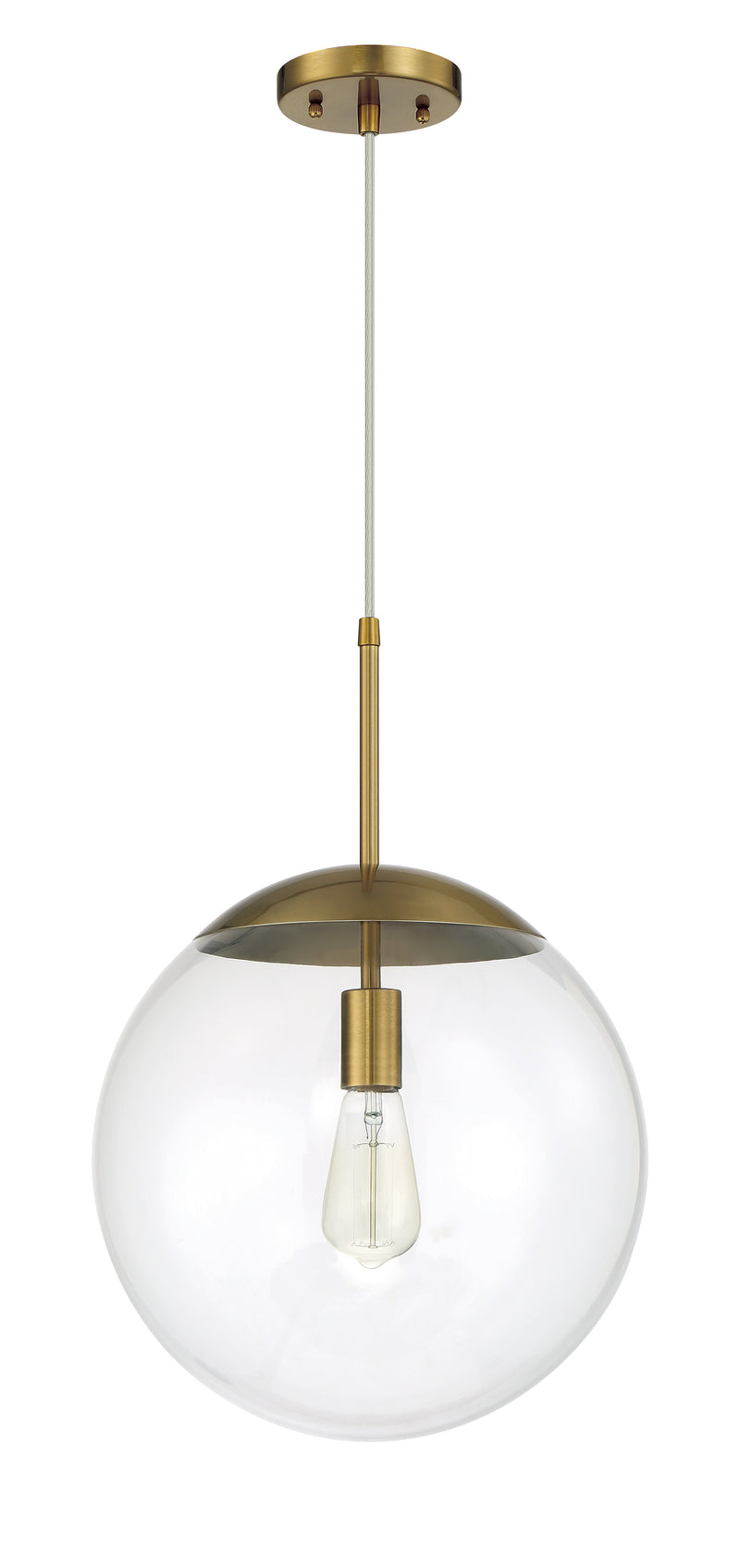 Craftmade 56893-SB Gaze 1 Light 14" Pendant -Satin Brass