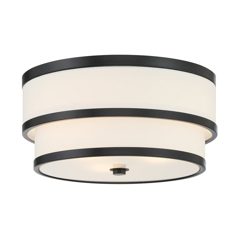 Minka Lavery Cascade 15" 3 Light Flush Mount-Coal
