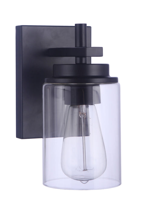 Craftmade 17405FB1 Reeves 1 Light Wall Sconce -Flat Black