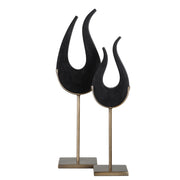 Uttermost Black Flame Sculptures, S/2 - ALCOVE LIGHTING
