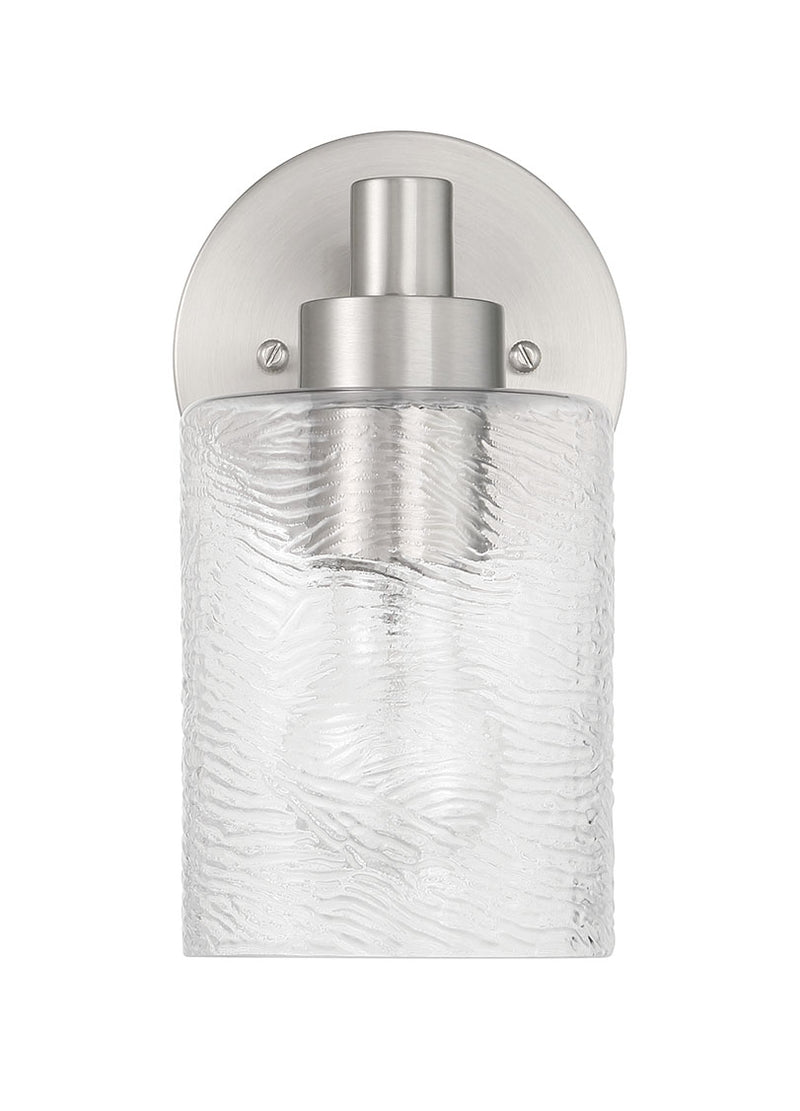 Craftmade 60201-BNK Lyndsey 1 Light Wall Light Sconce -Brushed Polished Nickel