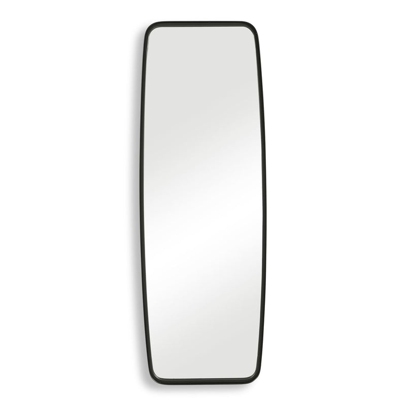 Vintura Matte Black Mirror | Modern Rectangle Metal Frame Bathroom Vanity Mirror with Rounded Corners (21 in. W x 60 in. H x 2 in. D)