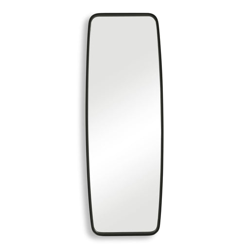 Vintura Matte Black Mirror | Modern Rectangle Metal Frame Bathroom Vanity Mirror with Rounded Corners (21 in. W x 60 in. H x 2 in. D)