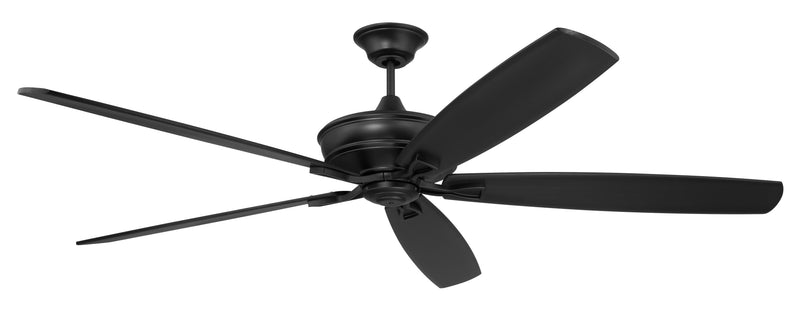Craftmade SNT72FB5 Santori 72 Outdoor Ceiling Fan -Flat Black - ALCOVE LIGHTING