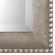Silven Metallic Silver Mirror | Classic Rectangle Engineered Wood Frame Bathroom Vanity Mirror Mounted Vertical or Horizontal (24 in. W x 34 in. H x 2 in. D)
