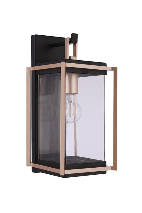 Craftmade ZA6504-MNSB Metalwork 1 Light Outdoor Wall Lantern -Midnight/Satin Brass