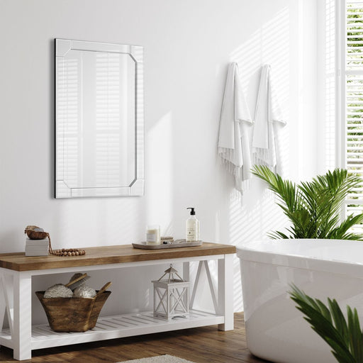 Granvia Mirror | Modern Rectangle Frame Bathroom Vanity Mirror Mounted Vertical or Horizontal (24 in. W x 36 in. H x 1 in. D)