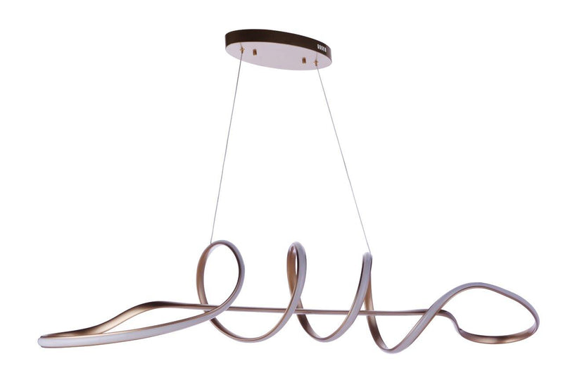 Craftmade 55770-CHB-LED Pulse Dimmable LED Chandelier -Champagne Brass
