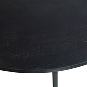 Kozari Nesting Tables Set of 3 | Rich Espresso and Iron Craftsmanship (Small: 12 in. W x 20 in. H; Medium: 14 in. W x 22 in. H; Large: 17 in. W x 24 in. H)