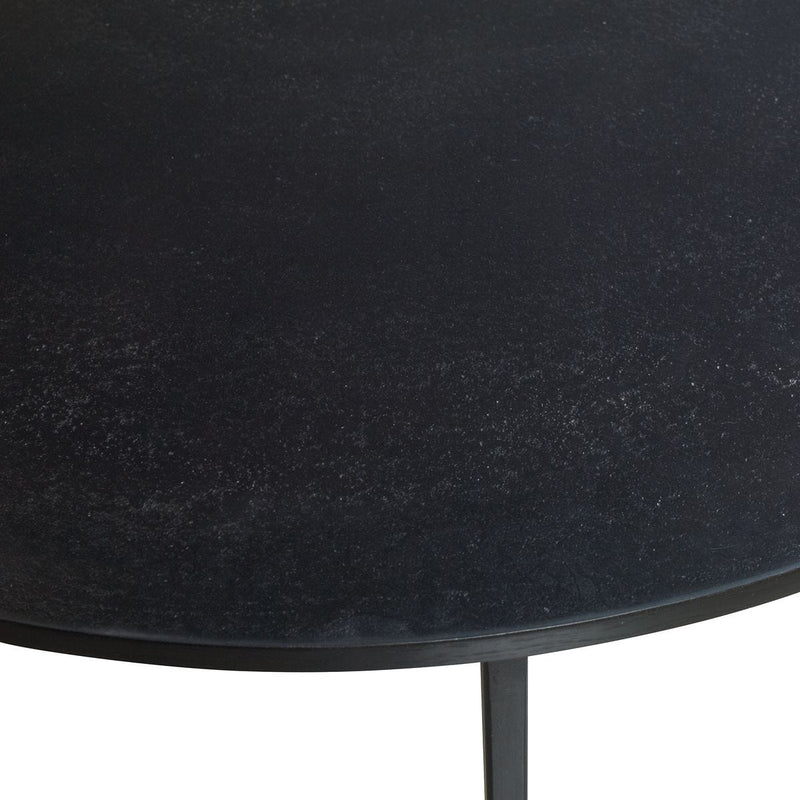Kozari Nesting Tables Set of 3 | Rich Espresso and Iron Craftsmanship (Small: 12 in. W x 20 in. H; Medium: 14 in. W x 22 in. H; Large: 17 in. W x 24 in. H)