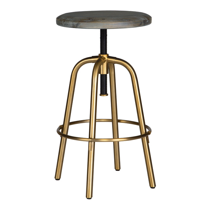 Uttermost Revolve Brass Counter Stool