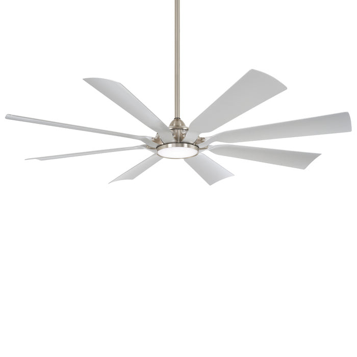 Minka Aire F756L-BNW Future 65" Brushed Nickel Wet LED Outdoor Ceiling Fan