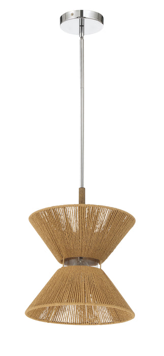 Craftmade 58591-CHWAL Serena 1 Light Pendant -Chrome/Walnut
