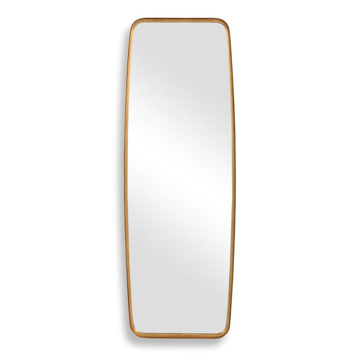Vintura Gold Leaf Mirror | Modern Rectangle Metal Frame Bathroom Vanity Mirror with Rounded Corners (21 in. W x 60 in. H x 2 in. D)