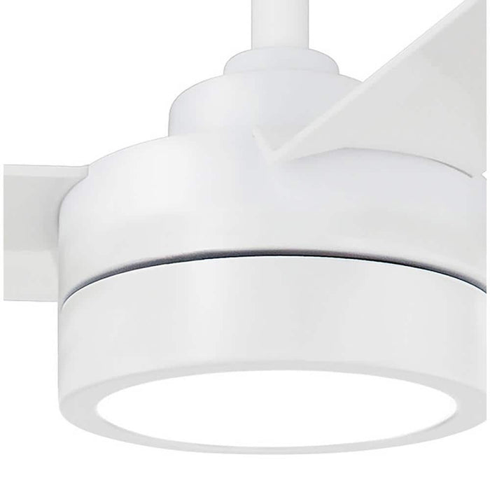 Minka Aire Roto LED 52" Flat White Ceiling Fan with Remote Control