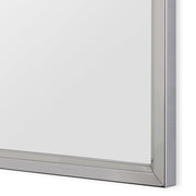 Altivus Stainless Steel Mirror | Modern Rectangle Steel Frame Bathroom Vanity Mirror (18 in. W x 30 in. H x 1 in. D)