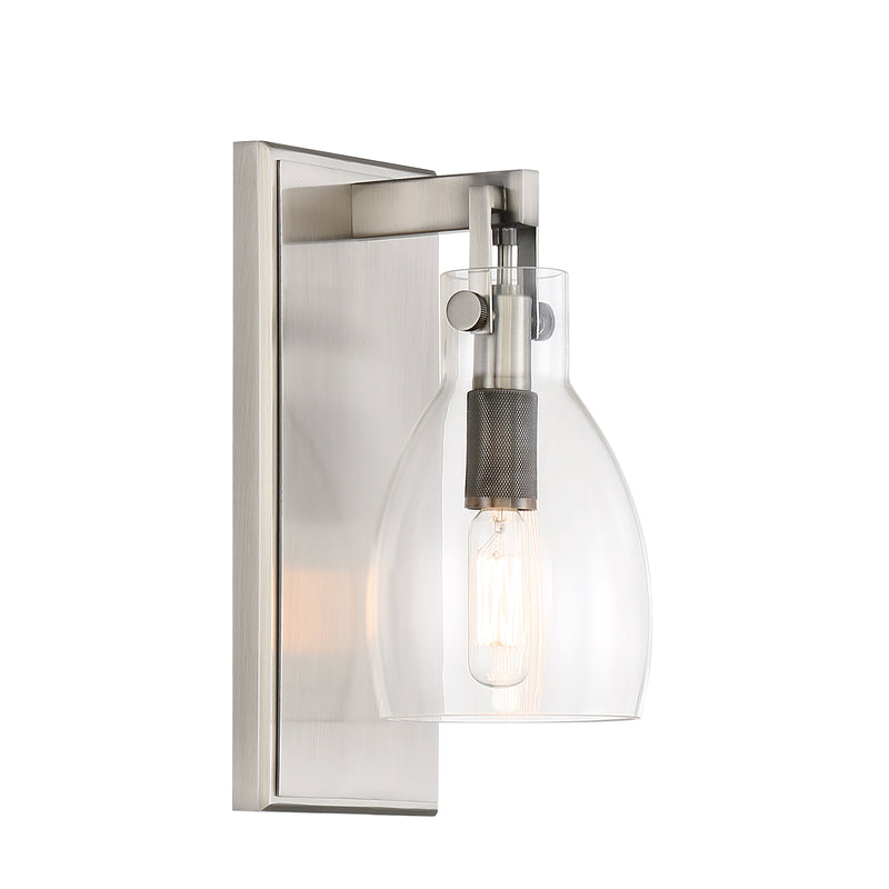 Minka Lavery Tiberia 1 Light Bathroom Vanity Light-Plated Pewter