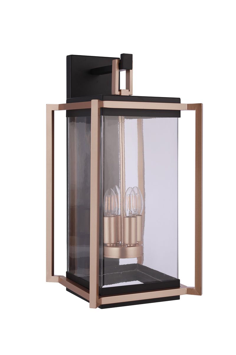 Craftmade ZA6534-MNSB Metalwork 4 Light Extra Large Outdoor Wall Lantern -Midnight/Satin Brass - ALCOVE LIGHTING