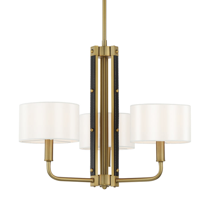 Minka Lavery Chelsea By Robin Baron 3 Light Chandelier-Soft Brass