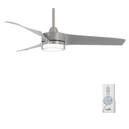 Minka Aire F692L-BN/SL Veer 56" Brushed Nickel LED Ceiling Fan