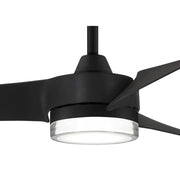 Minka Aire F692L-CL Veer 56" Coal Black LED Ceiling Fan with Remote Control - ALCOVE LIGHTING