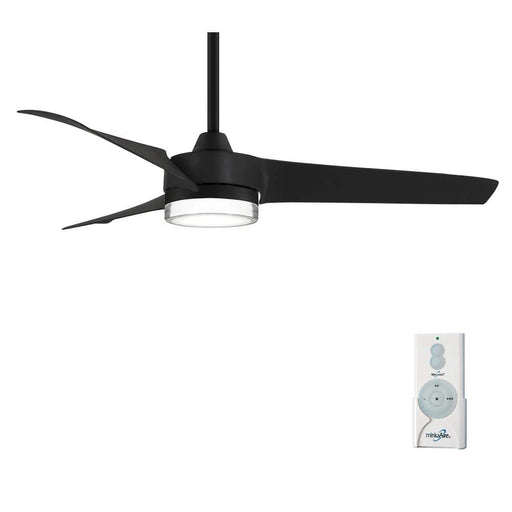 Minka Aire F692L-CL Veer 56" Coal Black LED Ceiling Fan