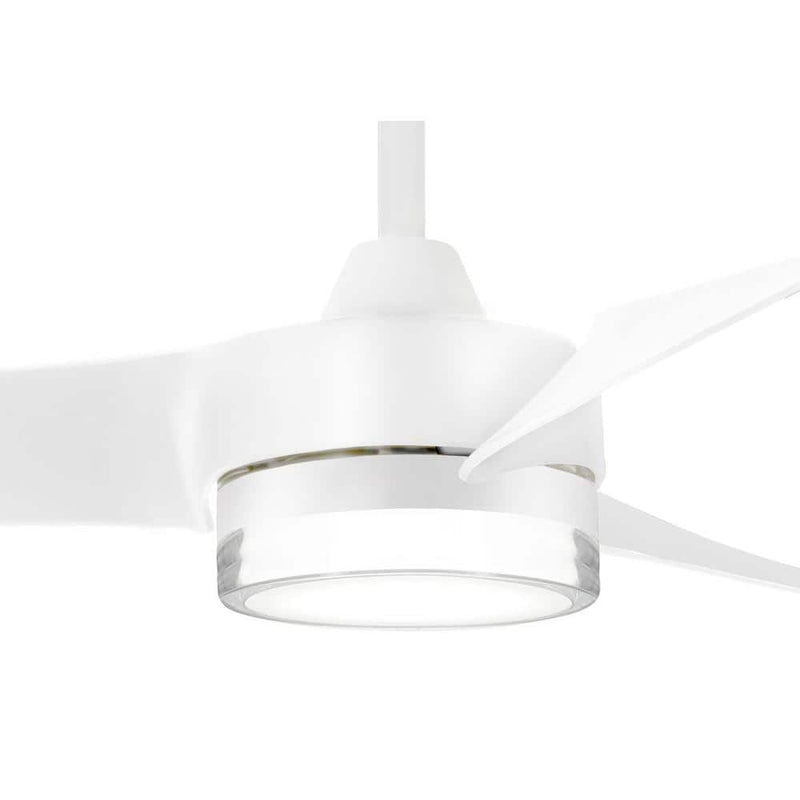 Minka Aire Veer F692L-WHF 56-Inch LED Ceiling Fan in Flat White with Remote