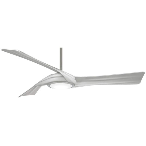 Minka Aire F714L-BN/SL Curl 60" Brushed Nickel LED Ceiling Fan