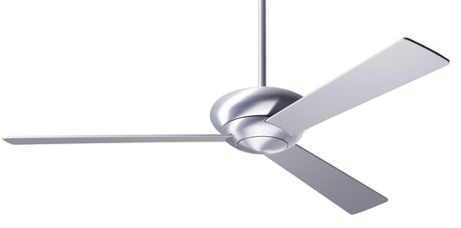 Modern Fan Company Altus 52-inch modern ceiling fan in brushed aluminum with aluminum plywood blades, downrod mount and wall control