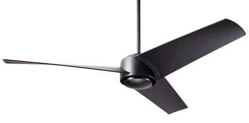 Modern Fan Company Ambit DC 56 inch matte black modern downrod ceiling fan with ABS blades and remote control