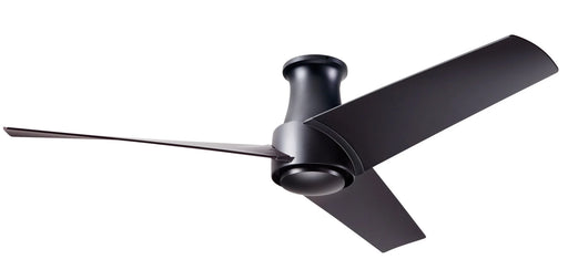 Modern Fan Company Ambit Flush DC 56 inch matte black flush mount ceiling fan with ABS blades and remote control