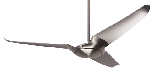 Modern Fan Company IC/Air3 DC 56 inch bright nickel modern downrod ceiling fan with ABS nickel blades and remote control