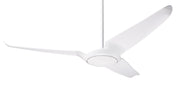 Modern Fan Company IC/Air3 DC 56 inch gloss white modern downrod ceiling fan with ABS white blades and remote control