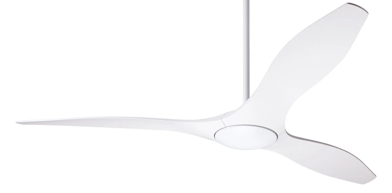 Modern Fan Company IC Brisa DC 56 inch matte white modern ceiling fan with remote control designed by Guto Indio da Costa