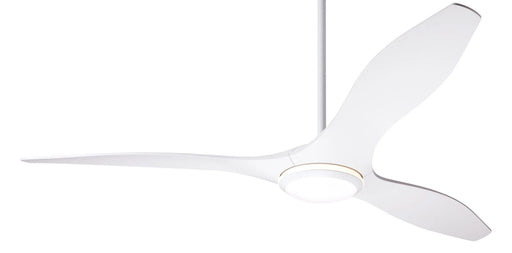 Modern Fan Company IC Brisa LED DC 56 inch matte white modern ceiling fan with remote control designed by Guto Indio da Costa