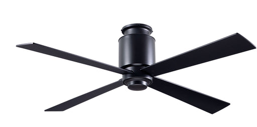 Modern Fan Company Lapa 50 inch dark bronze flush mount ceiling fan with black wood blades and wall control
