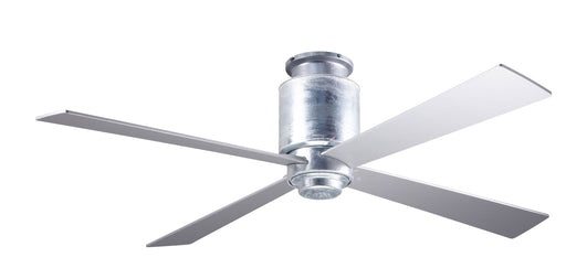 Modern Fan Company Lapa 50 inch galvanized flush mount ceiling fan with silver wood blades and wall control