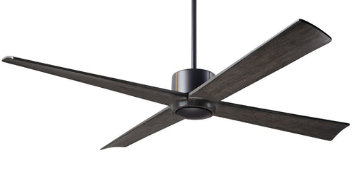 Modern Fan Company Nouveau DC 56-inch ceiling fan in dark bronze with ebony blades and remote control