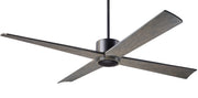 Modern Fan Company Nouveau DC 56-inch ceiling fan in dark bronze with graywash blades and remote control