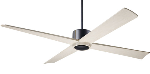 Modern Fan Company Nouveau DC 56-inch ceiling fan in dark bronze with whitewash solid wood blades and remote control