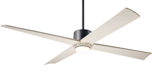 Modern Fan Company Nouveau DC LED 56-inch ceiling fan in dark bronze with whitewash blades and remote control