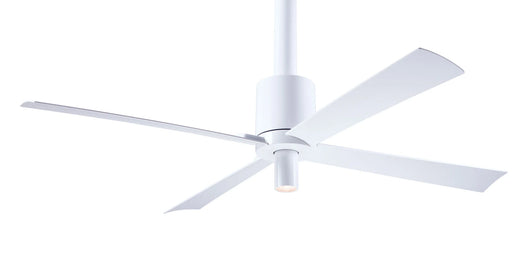 Modern Fan Company Pensi LED DC 52-inch Gloss White ceiling fan with White color ABS blades and control