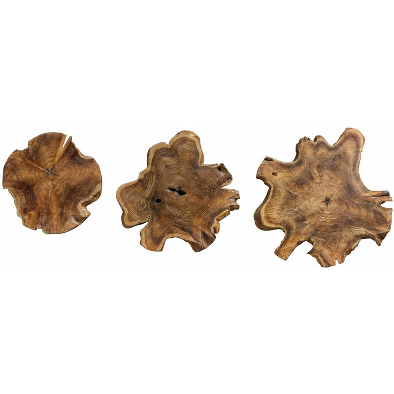 Uttermost 4085 Kalani Teak Wall Art Set of 3